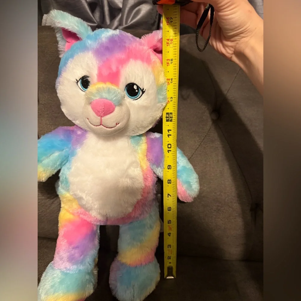 Build A Bear Great Wolf Lodge Exclusive Rainbow Wolf Plush 17